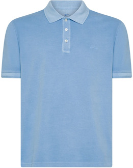 Woolrich Lichtblauwe T-shirts en Polos Woolrich , Blue , Heren - Xl,L,M