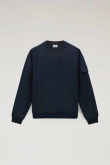 Woolrich Light fleece sweatshirt melton Blauw - XXL
