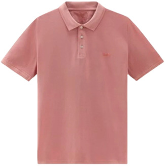 Woolrich Mackinack Polo in Coral Sand Woolrich , Pink , Heren - 2Xl,Xl,L,M