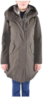 Woolrich Militaire 3-in-1 Dons Parka Woolrich , Green , Dames - L,S,Xs
