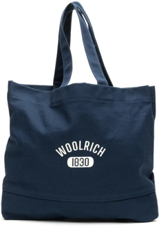 Woolrich Shopper Tote Tas Woolrich , Blue , Dames - ONE Size