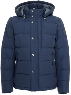 Woolrich Sierra gewatteerd jack met donsvulling en afneembare capuchon Donkerblauw