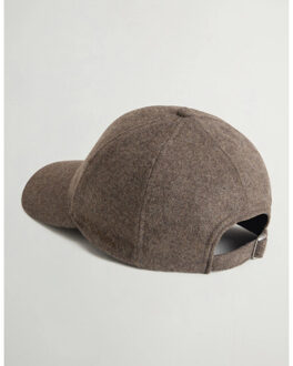 Woolrich Solid wool baseball cap petten cfwoac0290mrut3190 Taupe - One size