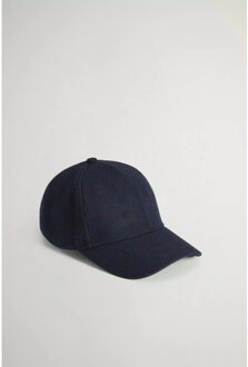 Woolrich Solid wool cap melton Blauw - One size
