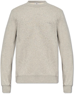 Woolrich Sweatshirt met logo Woolrich , Gray , Heren - Xl,L,M,S