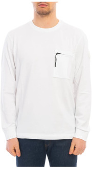 Woolrich Sweatshirt Woolrich , White , Heren - Xl,M,S