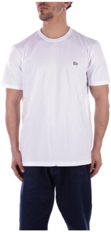 Woolrich T-Shirts Woolrich , White , Heren - Xl,L,M,S