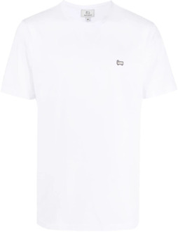 Woolrich T-Shirts Woolrich , White , Heren - Xl,L,M