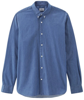 Woolrich Vintage Denim Overhemd Woolrich , Blue , Heren - M