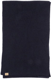 Woolrich Warm en stijlvol Merino Wool Ribbed Scarf Woolrich , Blue , Heren - ONE Size