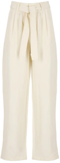 Woolrich Wide Trousers Woolrich , White , Dames - L,M,S,Xs