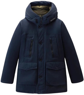 Woolrich Winter Jackets Woolrich , Blue , Heren - 2Xl,Xl