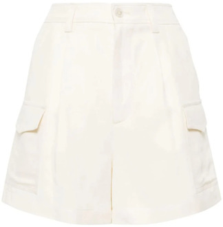 Woolrich Witte Shorts voor Vrouwen Ss24 Woolrich , White , Dames - W28,W27,W26