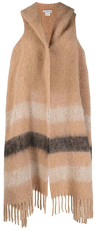 Woolrich Wollen jas met capuchon Woolrich , Beige , Dames - ONE Size