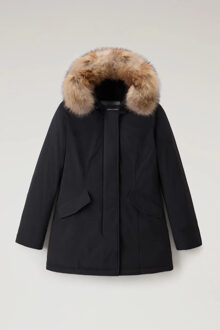 Woolrich Women luxury arctic raccoon parka Zwart - M