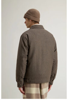 Woolrich Wool keating shirt jacket overshirts cfwoos2019mrut3190 Taupe - M