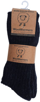 woolwarmers Wollen sokken 2 pack Antraciet - 39-42