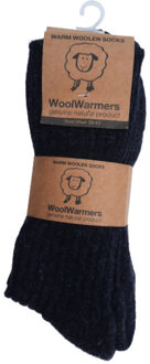 woolwarmers Wollen sokken 2 pack Houtskool - 43-47