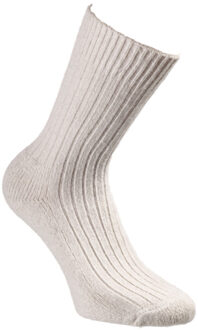 woolwarmers Wollen sokken creme 2 pack Wit - 35-38