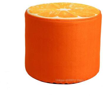 Woonkamer creatieve kruk verwijderbare en wasbare cartoon fruit kinderen schoenen kruk leren bankje kleine bench kleur 2
