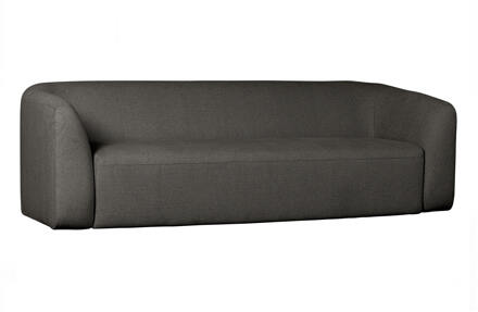 Woood 3-zits Bank 'Sloping' kleur Antraciet Melange