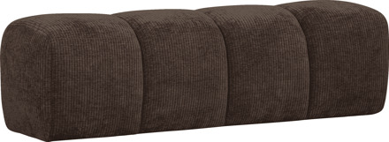 Woood Bankje 'Mojo' Geweven Rib, kleur Bruin