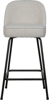 Woood Barkruk 'Vogue' Bouclé, kleur Naturel (zithoogte 65cm)