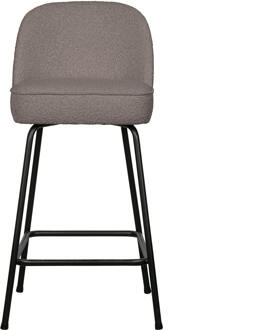 Woood Barkruk 'Vogue' Bouclé, kleur Nougat (zithoogte 65cm)