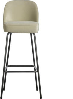 Woood Barstoel 'Vogue' Velvet, kleur Pistache (zithoogte 79cm)