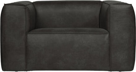 Woood Bean Fauteuil - Recycle Leer - Zwart - 74x146x98 - N.v.t.