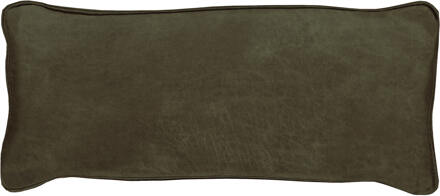 Woood Bean Kussen - Recycle Leer - Army - 30x70x20 Groen - N.v.t.