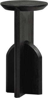 Woood Bijzettafel 'Kioni' Acaciahout, 30cm Zwart