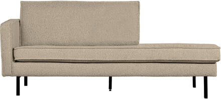 Woood Daybed 'Rodeo' Links, Bouclé, kleur Beige