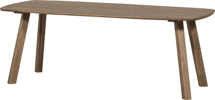 Woood Deens Ovale Eettafel 'Tablo' Eikenhout, 180 x 100cm, kleur Cashmere Bruin Cashmere Brown - 180 x 100 cm