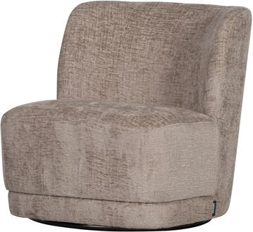 Woood Draaifauteuil Atty - Polyester - Zand - 75x74x65 Beige