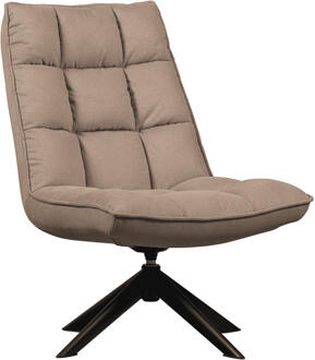 Woood Draaifauteuil 'Jouke' Geweven, kleur Zand
