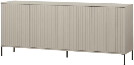 Woood Dressoir Gravure New Grenen Dust - - Breedte: 200.00 cm