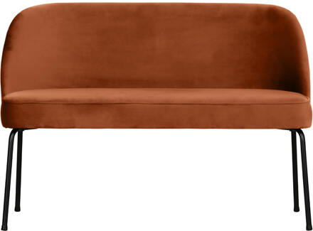 Woood Eetkamerbank 'Vogue' Velvet, kleur Roestbruin