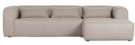 Woood Exclusive Bean Chaise Longue Rechts - Polyester - Beige