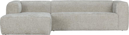 Woood Exclusive Bean Hoekbank Links - Stof - Naturel - 73x305x96 Beige - N.v.t.