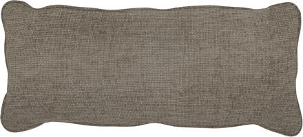 Woood Exclusive Bean Kussen - Grove Melange Stof - Travertin - 30x70x20 Grijs - N.v.t.