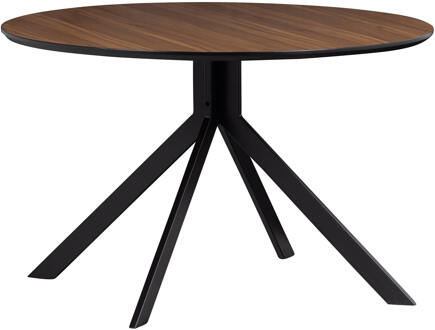 Woood Exclusive Bruno Eettafel - Ø 120 cm - Walnoot Bruin