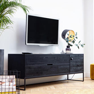WOOOD Exclusive Exclusive Silas Tv-meubel Zwart