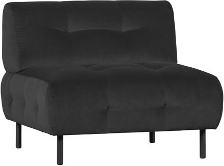 Woood Exclusive Lloyd Fauteuil - Fluweel - Cast Iron - 75x90x90 - N.v.t.