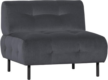 Woood Exclusive Lloyd Fauteuil - Fluweel - Cloud - 75x90x90 - N.v.t.