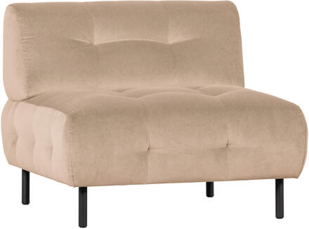 Woood Exclusive Lloyd Fauteuil - Fluweel - Sea Salt - 75x90x90 - N.v.t.