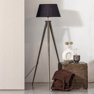 WOOOD Exclusive Omar Vloerlamp - Zwart