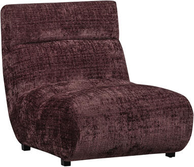 Woood Fauteuil 'Observe' Chenille, kleur Aubergine