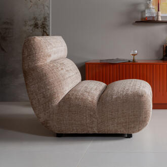 Woood Fauteuil 'Observe' Chenille, kleur Clay