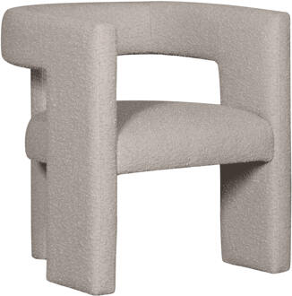 Woood Fauteuil 'Tiwa' Bouclé, kleur Beige